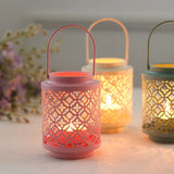 Maxbell Votive Tealight Candle Holder Ornament Candlestick for Shelf Fireplace Hotel White