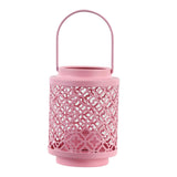 Maxbell Votive Tealight Candle Holder Ornament Candlestick for Shelf Fireplace Hotel Pink