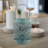 Maxbell Votive Tealight Candle Holder Ornament Candlestick for Shelf Fireplace Hotel Green