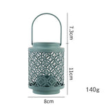 Maxbell Votive Tealight Candle Holder Ornament Candlestick for Shelf Fireplace Hotel Green
