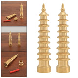 Maxbell Brass Wenchang Pagoda Feng Shui Statue Figurine Collectible Layer 9 for Desk No Lettering