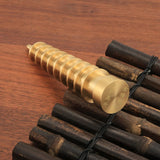 Maxbell Brass Wenchang Pagoda Feng Shui Statue Figurine Collectible Layer 9 for Desk Bottom Lettering