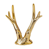 Maxbell Reindeer Figurines Electroplating Deer Statues for Home Shelf Decoration 11.5cmx10.8cm