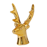 Maxbell Reindeer Figurines Electroplating Deer Statues for Home Shelf Decoration 9.2cmx5.9cm