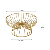 Maxbell Fruit Basket Bread Storage Basket Snacks Vegetable Stand Holder for Tea Bar 25cm