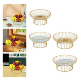 Maxbell Fruit Basket Bread Storage Basket Snacks Vegetable Stand Holder for Tea Bar 25cm