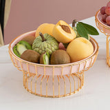Maxbell Fruit Basket Bread Storage Basket Snacks Vegetable Stand Holder for Tea Bar 25cm