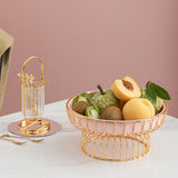 Maxbell Fruit Basket Bread Storage Basket Snacks Vegetable Stand Holder for Tea Bar 25cm