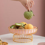 Maxbell Fruit Basket Bread Storage Basket Snacks Vegetable Stand Holder for Tea Bar 25cm