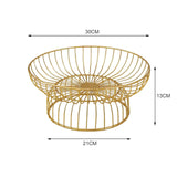 Maxbell Fruit Basket Bread Storage Basket Snacks Vegetable Stand Holder for Tea Bar 30cm