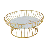 Maxbell Fruit Basket Bread Storage Basket Snacks Vegetable Stand Holder for Tea Bar 30cm Glass Bottom