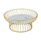 Maxbell Fruit Basket Bread Storage Basket Snacks Vegetable Stand Holder for Tea Bar 30cm Glass Bottom