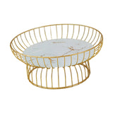 Maxbell Fruit Basket Bread Storage Basket Snacks Vegetable Stand Holder for Tea Bar 30cm Glass Bottom