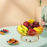 Maxbell Fruit Basket Bread Storage Basket Snacks Vegetable Stand Holder for Tea Bar 30cm Glass Bottom