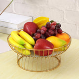 Maxbell Fruit Basket Bread Storage Basket Snacks Vegetable Stand Holder for Tea Bar 30cm Glass Bottom