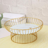 Maxbell Fruit Basket Bread Storage Basket Snacks Vegetable Stand Holder for Tea Bar 30cm Glass Bottom