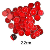 Maxbell 100 Pieces Self Adhesive Hooks Sticky Hooks for Hanging Decoration Bathroom Red Film