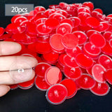 Maxbell 100 Pieces Self Adhesive Hooks Sticky Hooks for Hanging Decoration Bathroom Red Film