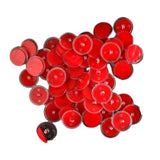 Maxbell 100 Pieces Self Adhesive Hooks Sticky Hooks for Hanging Decoration Bathroom Red Film