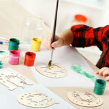 Maxbell Unfinished Wooden Horseshoe Slices Polished Surfaces for Party Decoration 24 Pieces