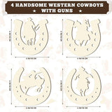 Maxbell Unfinished Wooden Horseshoe Slices Polished Surfaces for Party Decoration 48 Pieces