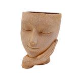 Maxbell Flower Vase Decor Outdoor Indoor Face Head Planter for Office Hotel Nursery