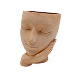 Maxbell Flower Vase Decor Outdoor Indoor Face Head Planter for Office Hotel Nursery