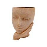 Maxbell Flower Vase Decor Outdoor Indoor Face Head Planter for Office Hotel Nursery