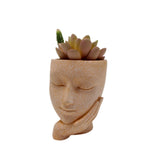 Maxbell Flower Vase Decor Outdoor Indoor Face Head Planter for Office Hotel Nursery