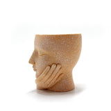 Maxbell Flower Vase Decor Outdoor Indoor Face Head Planter for Office Hotel Nursery