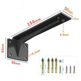 Maxbell Wall Mounted Shelf Bracket Durable Right Angle for Bookshelf Table Furniture