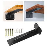 Maxbell Wall Mounted Shelf Bracket Durable Right Angle for Bookshelf Table Furniture