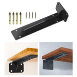 Maxbell Wall Mounted Shelf Bracket Durable Right Angle for Bookshelf Table Furniture