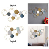 Maxbell Modern Metal Wall Art Decoration Sofa Background Pendant Artwork for Decor Style A