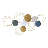 Maxbell Modern Metal Wall Art Decoration Sofa Background Pendant Artwork for Decor Style A