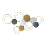Maxbell Modern Metal Wall Art Decoration Sofa Background Pendant Artwork for Decor Style A
