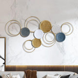Maxbell Modern Metal Wall Art Decoration Sofa Background Pendant Artwork for Decor Style A