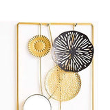 Maxbell Wall Sculpture Art Wall Hanging Statue Collectible for Living Room Decor Rectangle 22x60x2cm