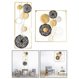 Maxbell Wall Sculpture Art Wall Hanging Statue Collectible for Living Room Decor Rectangle 22x60x2cm