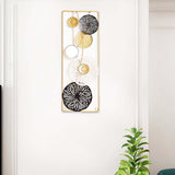 Maxbell Wall Sculpture Art Wall Hanging Statue Collectible for Living Room Decor Rectangle 22x60x2cm