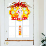 Maxbell Chinese New Year Wall Hanging Decorations Pendant Bedroom Celebration Yellow