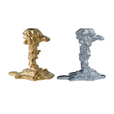 Maxbell Vintage Style Pillar Candle Holder Candlestick for Table Centerpiece Holiday Aureate