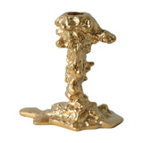 Maxbell Vintage Style Pillar Candle Holder Candlestick for Table Centerpiece Holiday Aureate