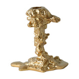 Maxbell Vintage Style Pillar Candle Holder Candlestick for Table Centerpiece Holiday Aureate