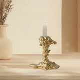 Maxbell Vintage Style Pillar Candle Holder Candlestick for Table Centerpiece Holiday Aureate