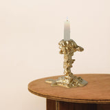 Maxbell Vintage Style Pillar Candle Holder Candlestick for Table Centerpiece Holiday Aureate