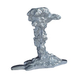 Maxbell Vintage Style Pillar Candle Holder Candlestick for Table Centerpiece Holiday Argent
