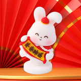 Maxbell Miniature Bunny Figurines Ornament for Shelf Decoration Cake Topper Decor Style A
