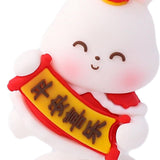 Maxbell Miniature Bunny Figurines Ornament for Shelf Decoration Cake Topper Decor Style A