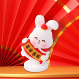 Maxbell Miniature Bunny Figurines Ornament for Shelf Decoration Cake Topper Decor Style B